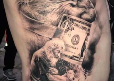 Tatuaje de Jr. Verger Verger Tattoo Anciano